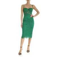 Rochii lungi Rebrodè Lace Pencil Dress In Green Femei