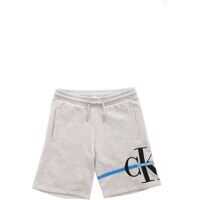 Pantaloni scurti Bermuda With Logo Patch In Grey Baieti