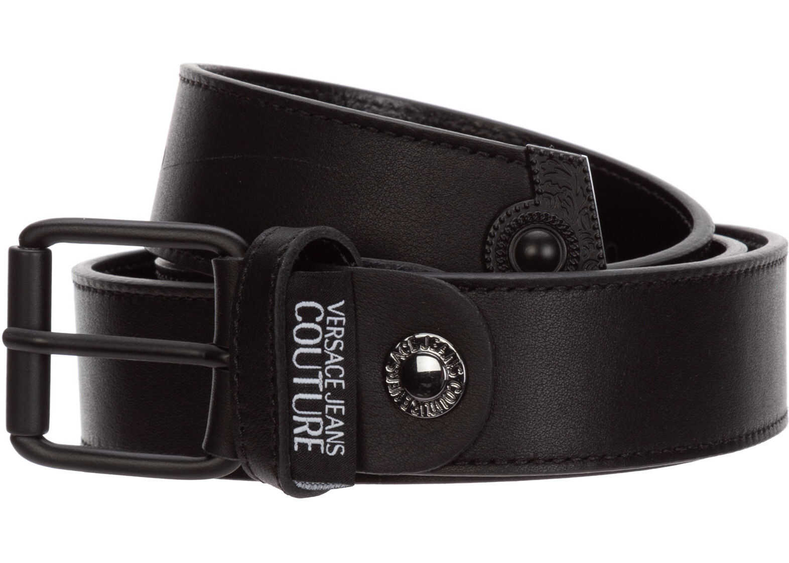 Versace Jeans Couture Leather Belt Black