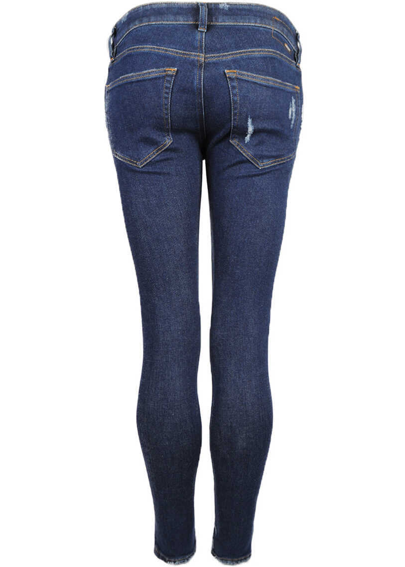 Blugi skinny Diesel Slandy 00SXJM Niebieski Femei (BM 7529002) 3