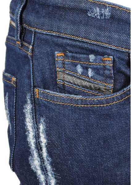 Blugi skinny Diesel Slandy 00SXJM Niebieski Femei (BM 7529002) 4