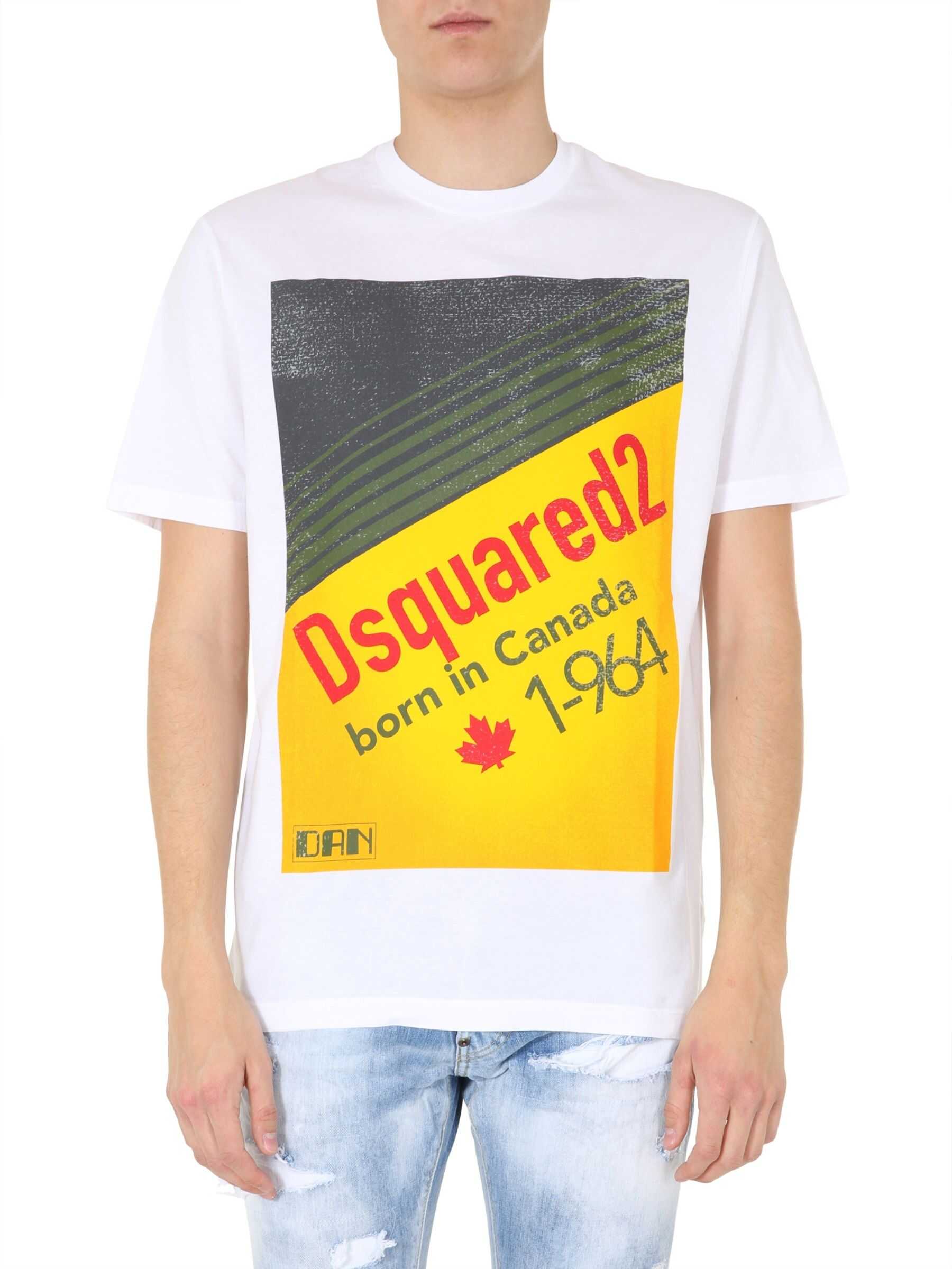 DSQUARED2 Round Neck T-Shirt S71GD0878_S22427100 WHITE