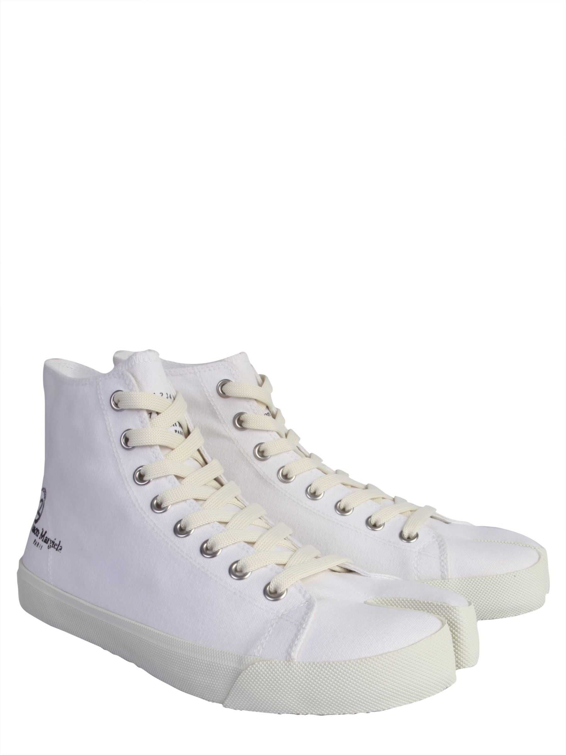 Maison Margiela Tabi High-Top Sneakers WHITE