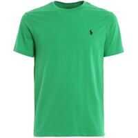 Tricouri Logo Embroidery Green T-Shirt Barbati