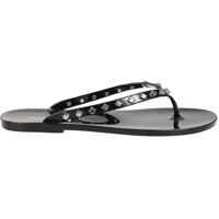 Slapi Maple Leaves Black Flip Flops Femei