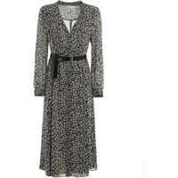 Rochii lungi Long Dress With Animal Print In Black Femei