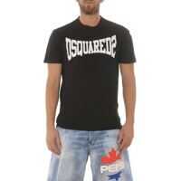 Tricouri Logo Lettering Printed Jersey T-Shirt Barbati