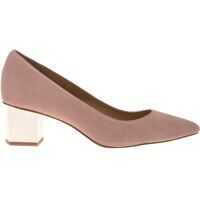 Pantofi cu toc Petra Pumps In Pink Suede Femei