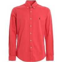 Camasi elegante Logo Embroidery Cotton Shirt Barbati
