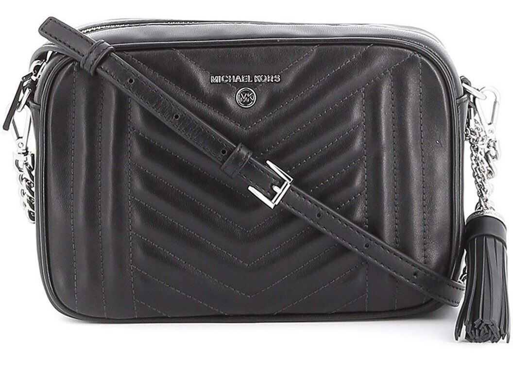 Michael Kors Jet Set Charm Medium Camera Bag In Black Black