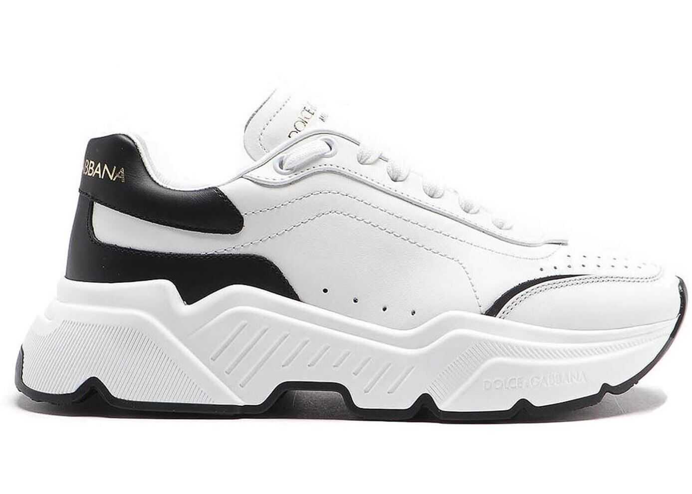 Dolce & Gabbana Daymaster Sneakers In White And Black CK1791 AX589 89697 White
