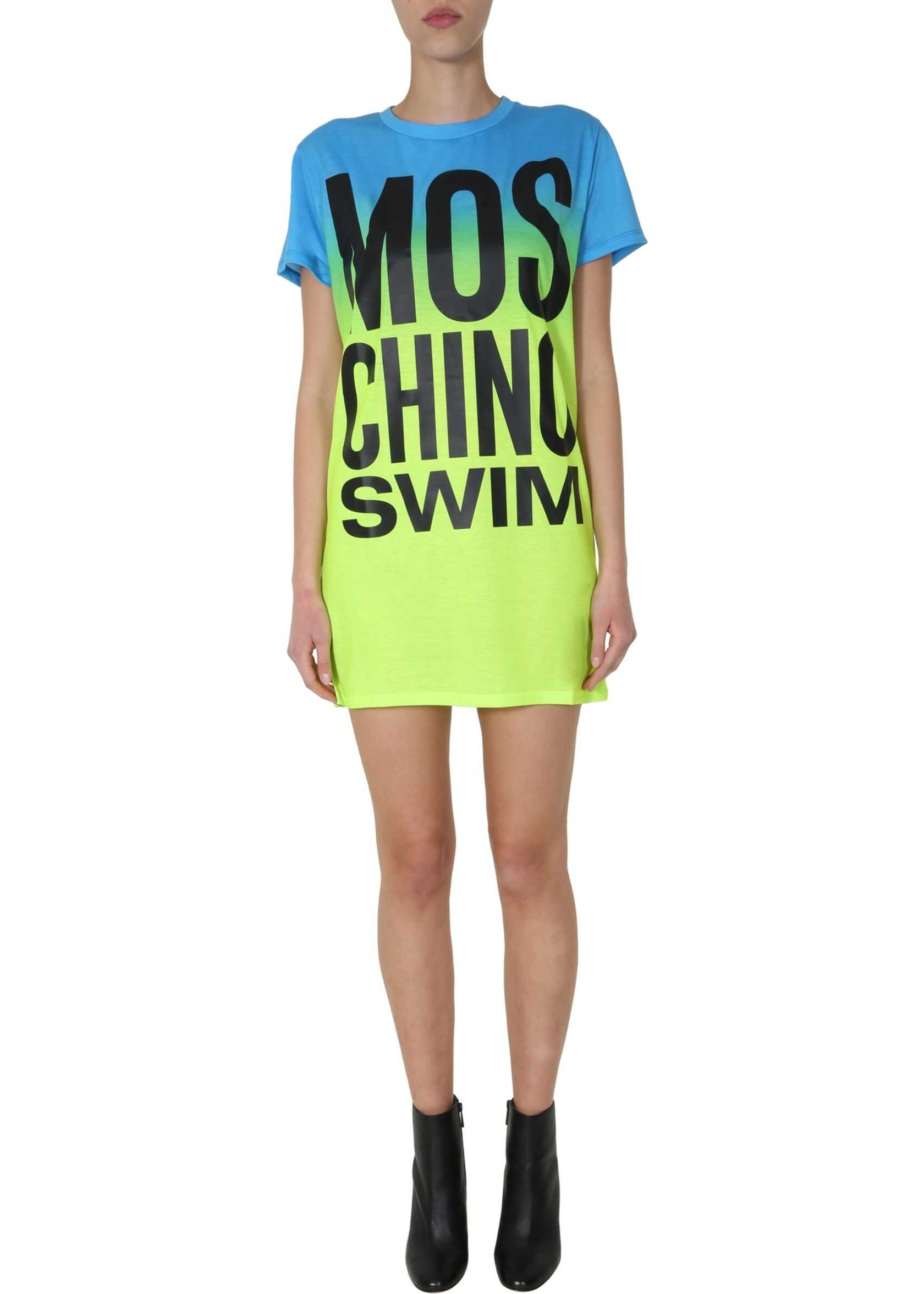 Moschino Round Neck T-Shirt Dress MULTICOLOUR