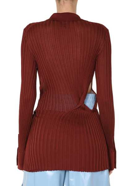 Pulovere Bottega Veneta Ribbed Sweater ORANGE Femei (BM 7546558) 3