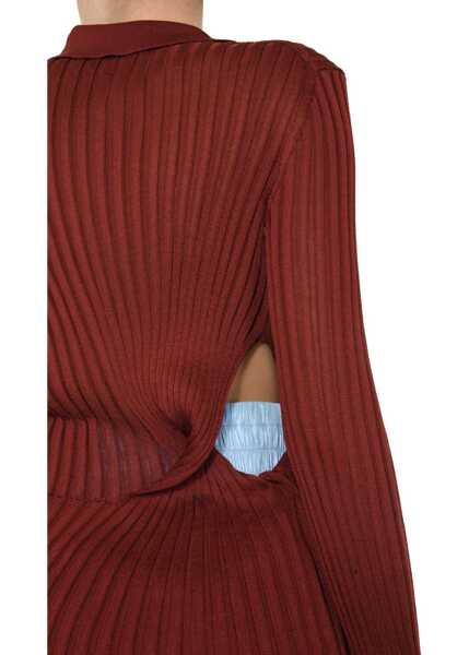 Pulovere Bottega Veneta Ribbed Sweater ORANGE Femei (BM 7546558) 4