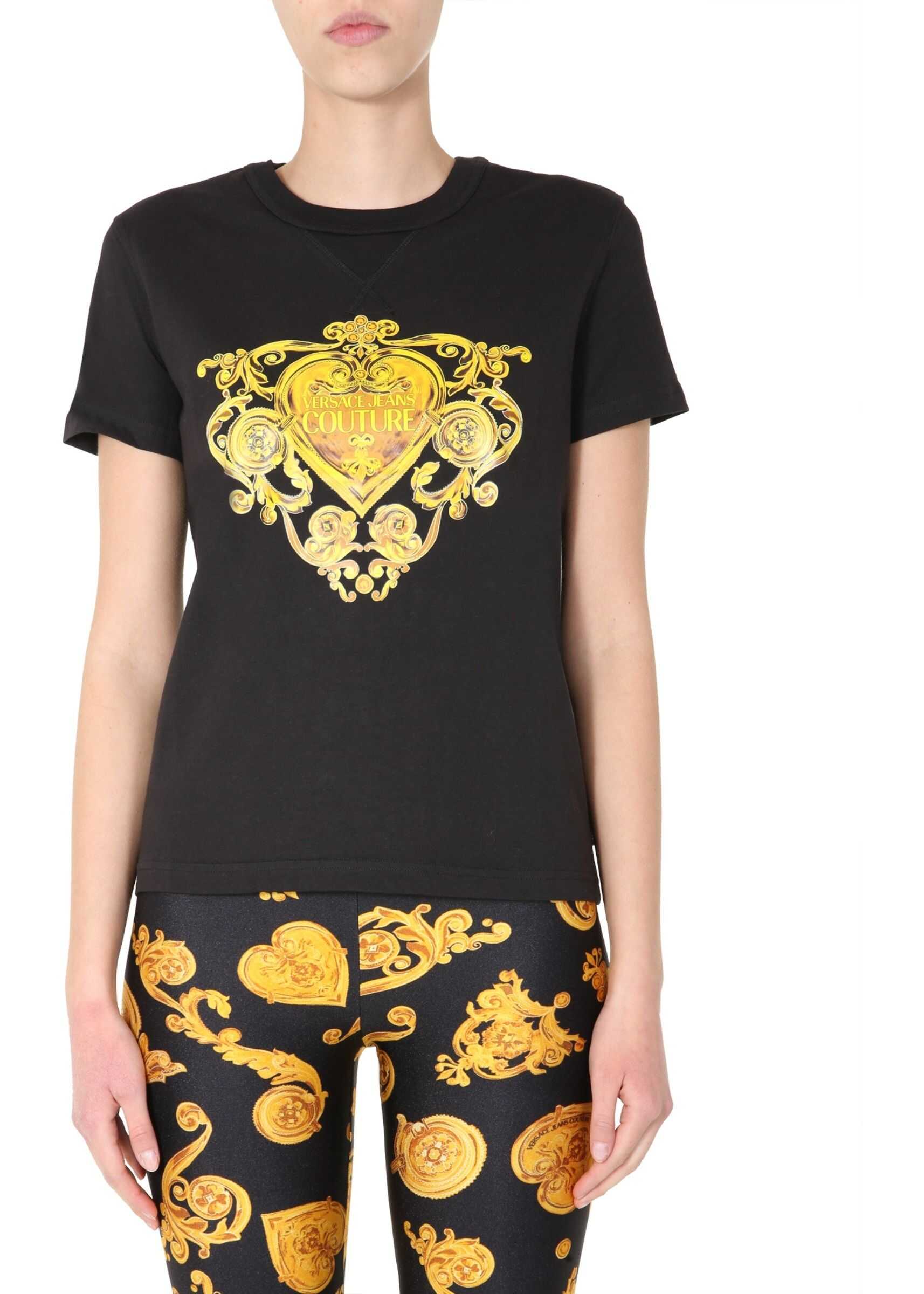 Versace Jeans Couture Round Neck T-Shirt BLACK