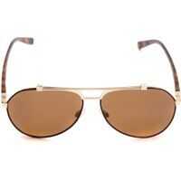 Ochelari de soare Aviator Sunglasses With Tortoise Temples Barbati