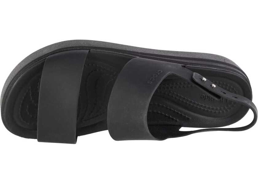 Sandale fara toc Crocs Brooklyn Low Wedge Black Femei (BM 7553143) 3