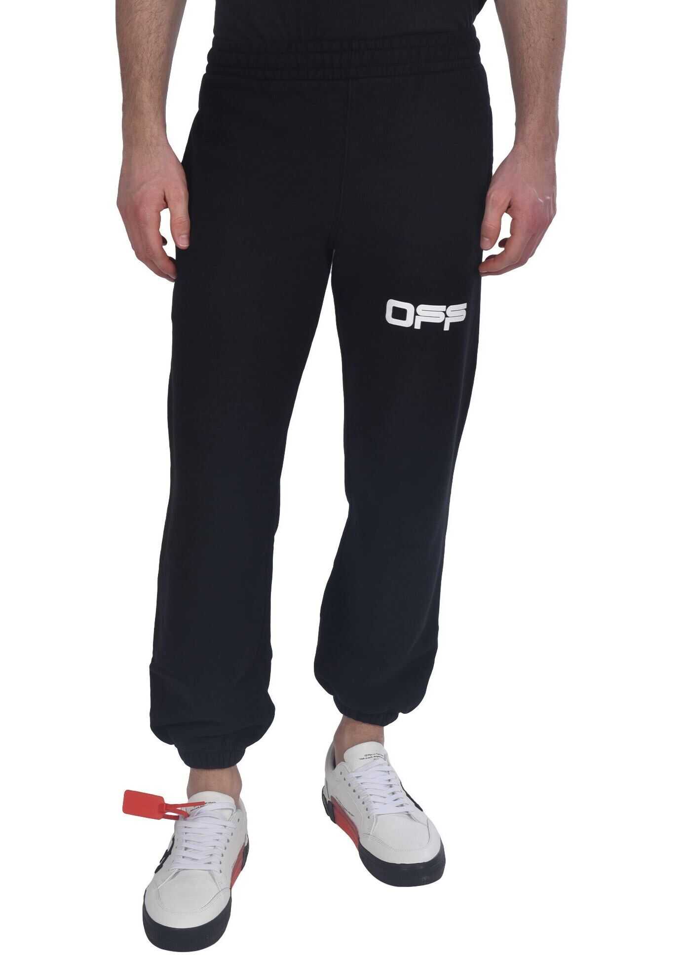 Off-White Airport Tape Pants In Black Black