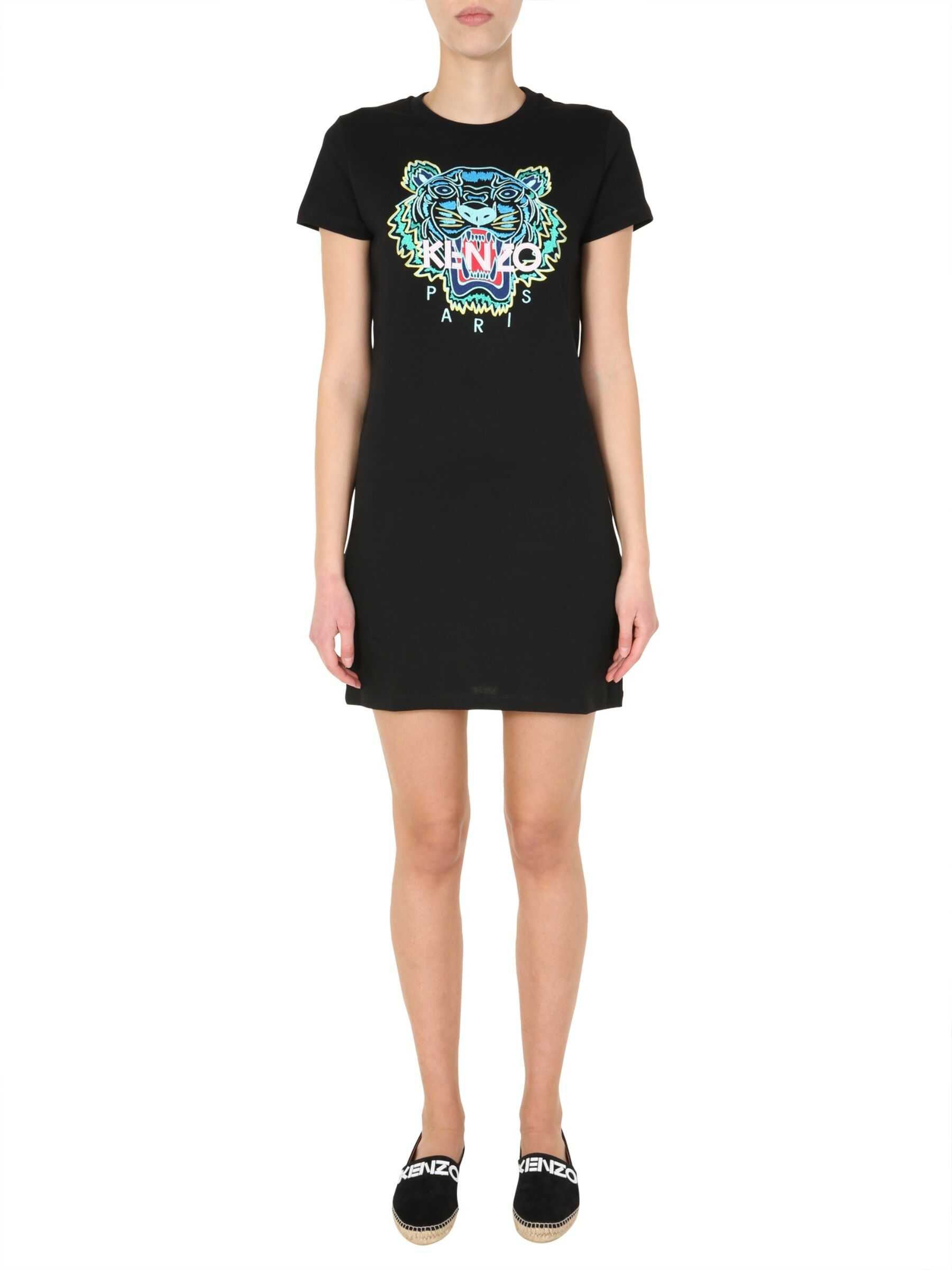 Kenzo Round Neck Dress BLACK