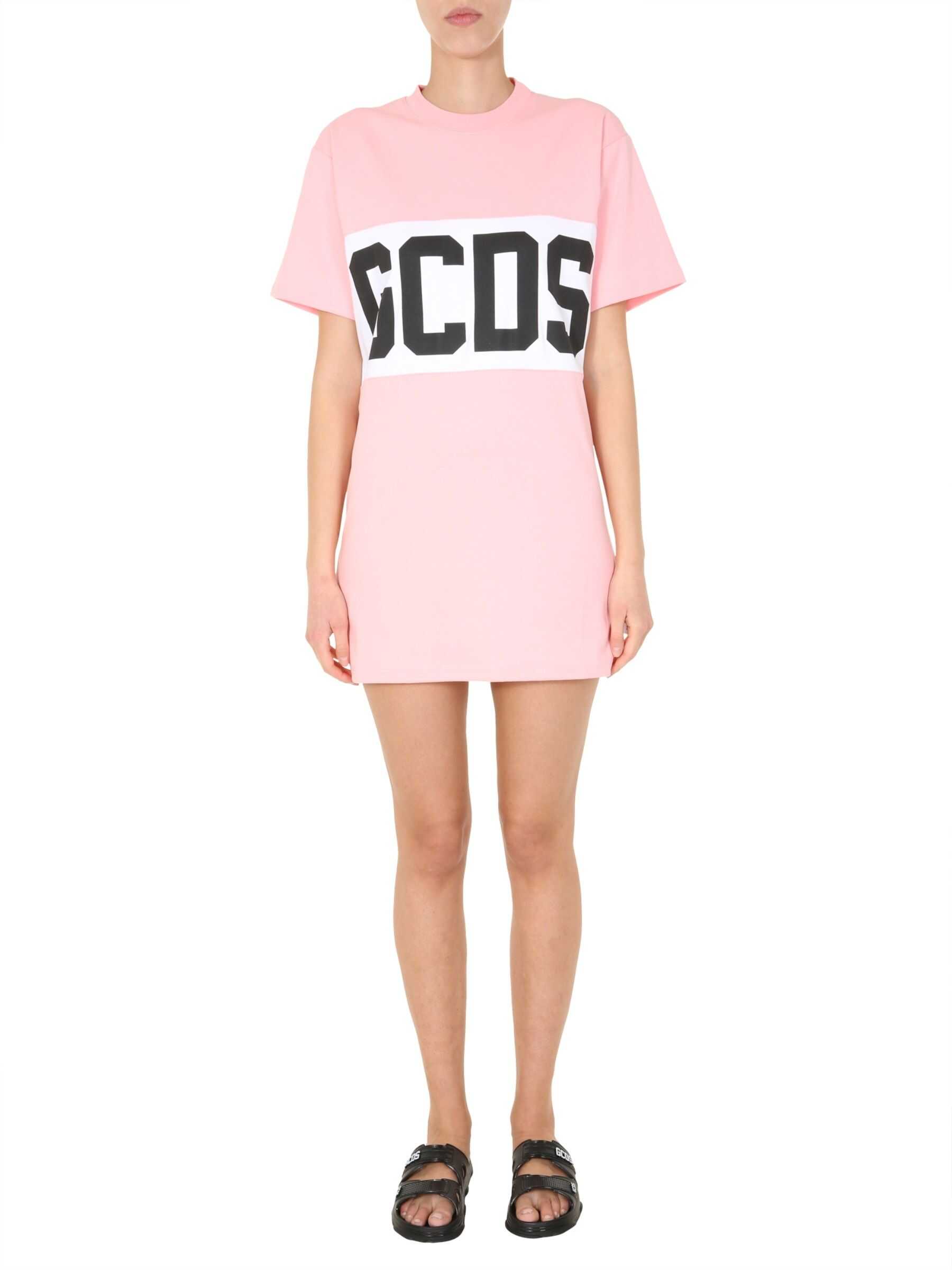 GCDS Round Neck Dress PINK