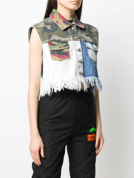 Veste GCDS Denim Vest MULTICOLOUR Femei (BM 7560871) 3