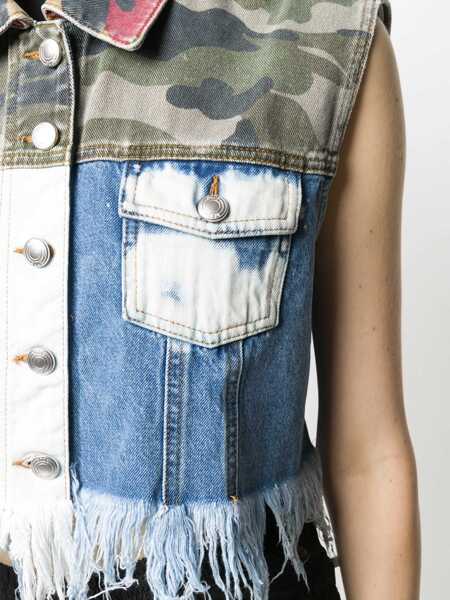 Veste GCDS Denim Vest MULTICOLOUR Femei (BM 7560871) 5
