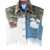 GCDS Denim Vest MULTICOLOUR