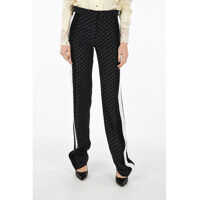 Pantaloni casual silk piping pants Femei
