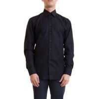 Camasi elegante Classic Shirt In Black Barbati
