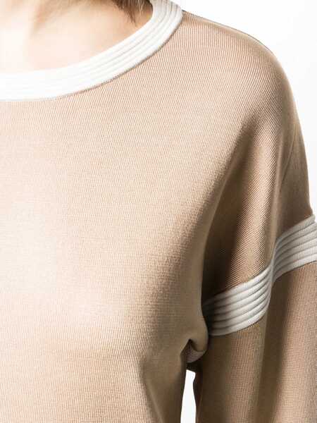 Pulovere LOVE Moschino Round Neck Sweater BEIGE Femei (BM 7572061) 5