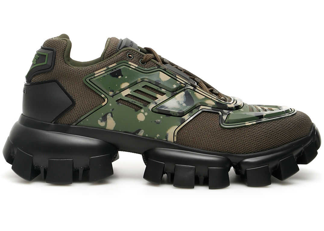 Prada Cloudbust Thunder Camouflage Sneakers MILITARE