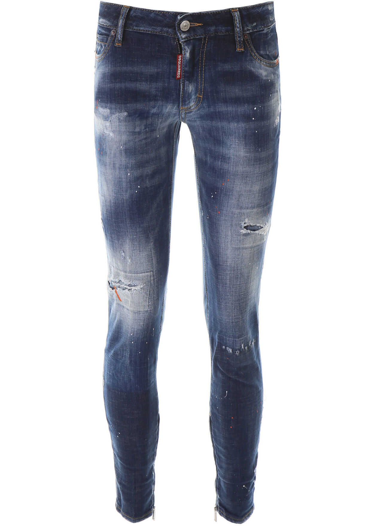 DSQUARED2 Jeans With Zipped Cuffs BLUE