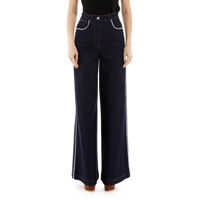 Blugi Crystal-Embellished Flare Jeans Femei