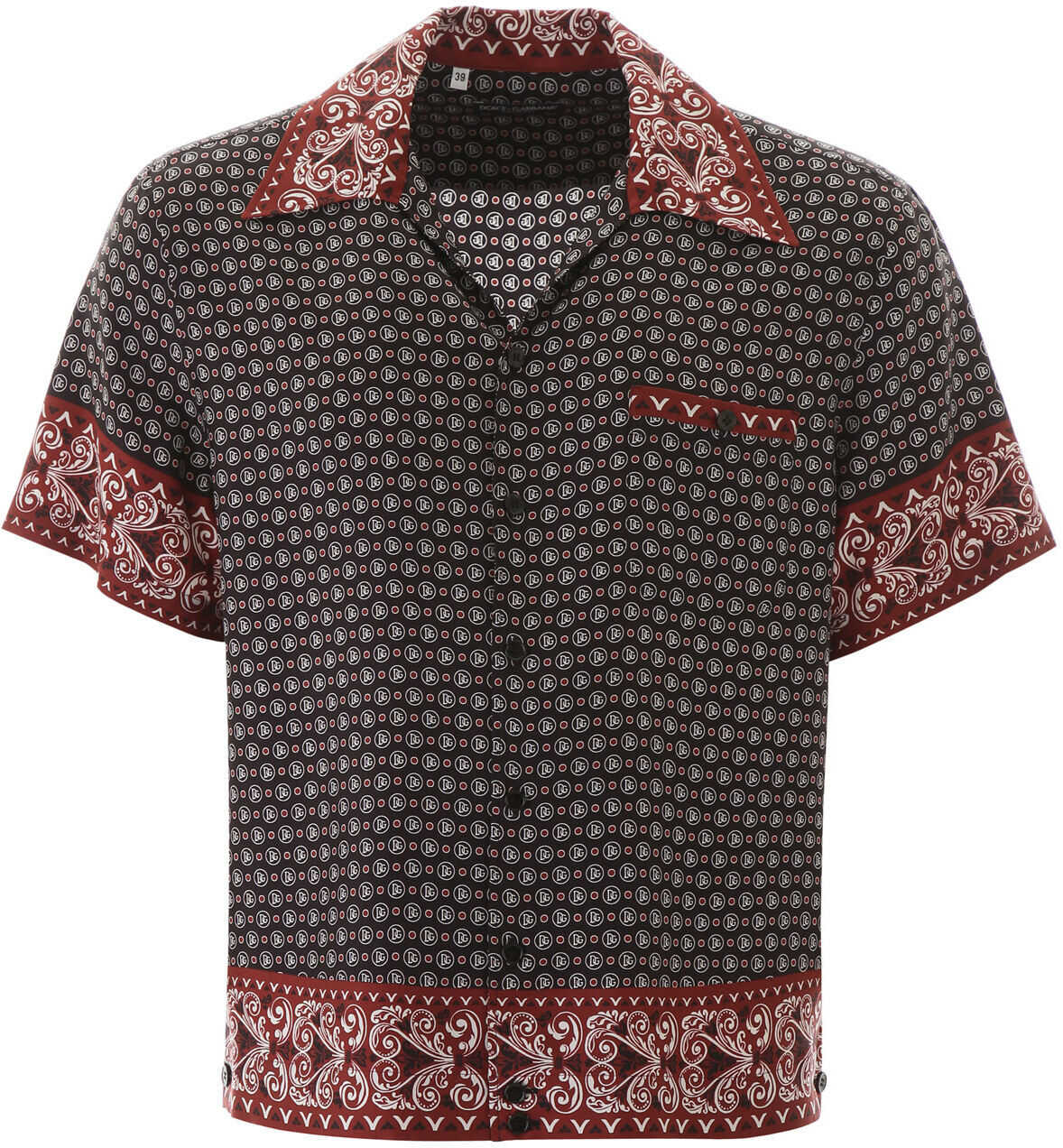 Dolce & Gabbana Bandana Print Hawaii Shirt BANDANA 24 F ROSSO