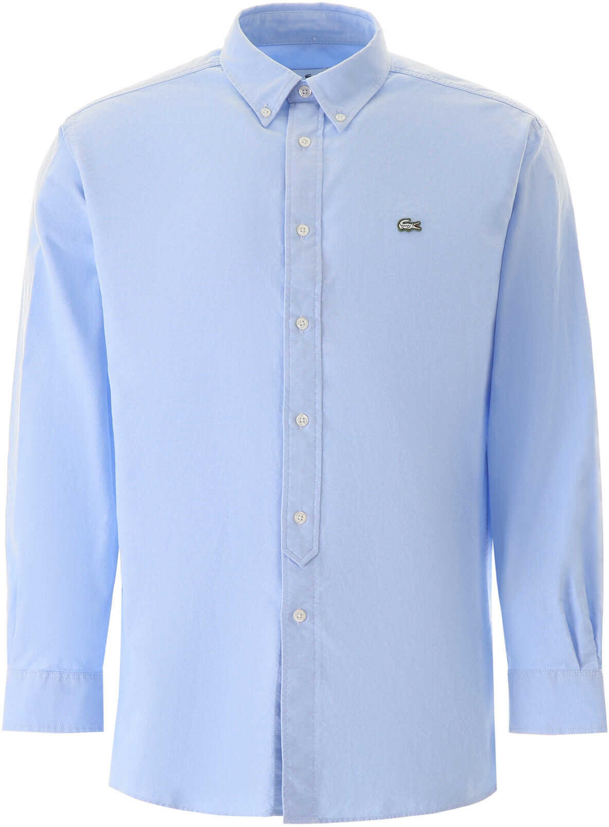 Lacoste Oxford Shirt With Logo HEMISPHERE BLANC