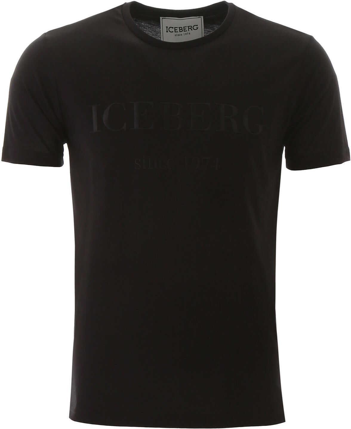 Iceberg T-Shirt With Embroidered Logo NERO