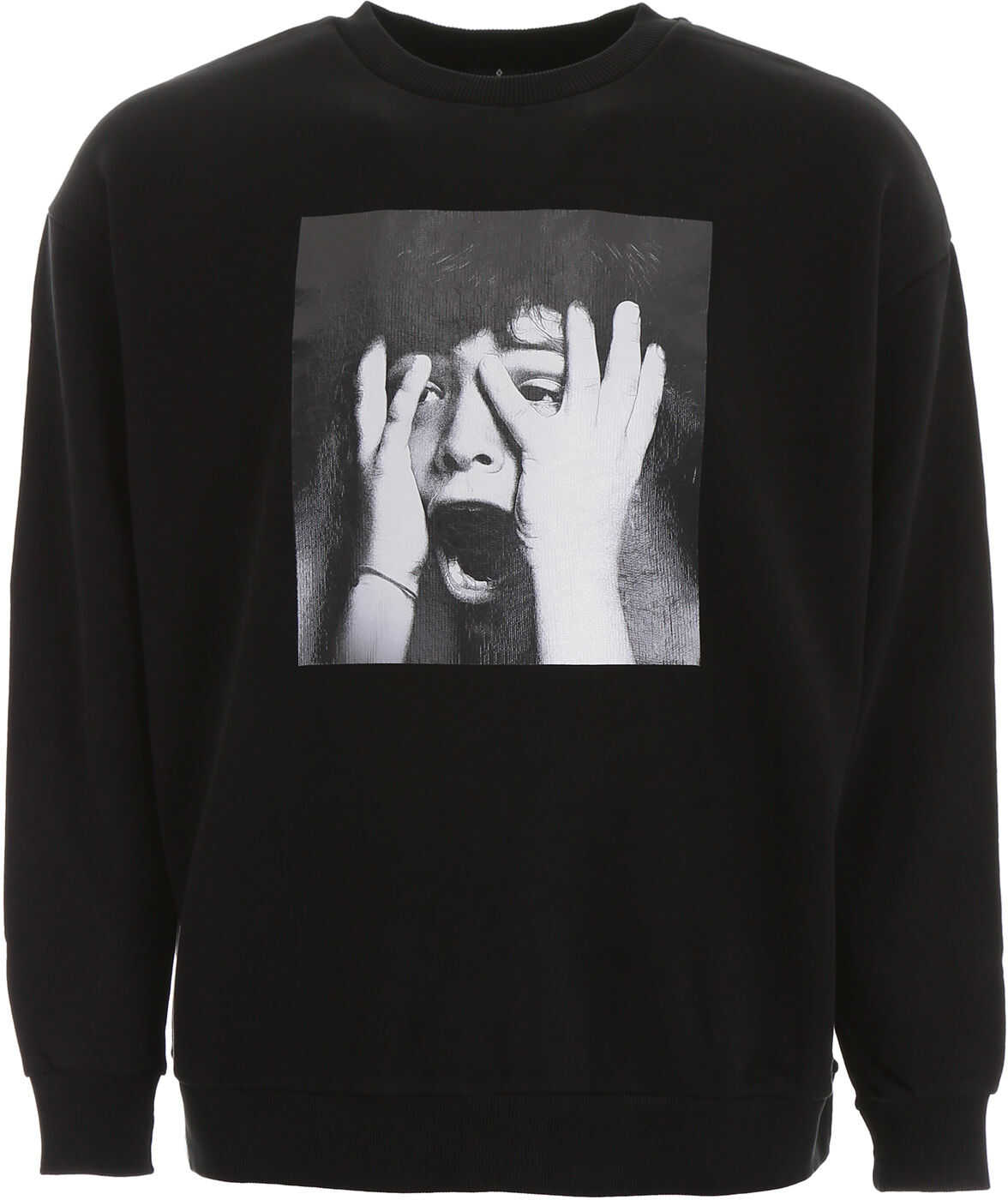 Marcelo Burlon Scared Face Sweatshirt BLACK MULTICOLOR