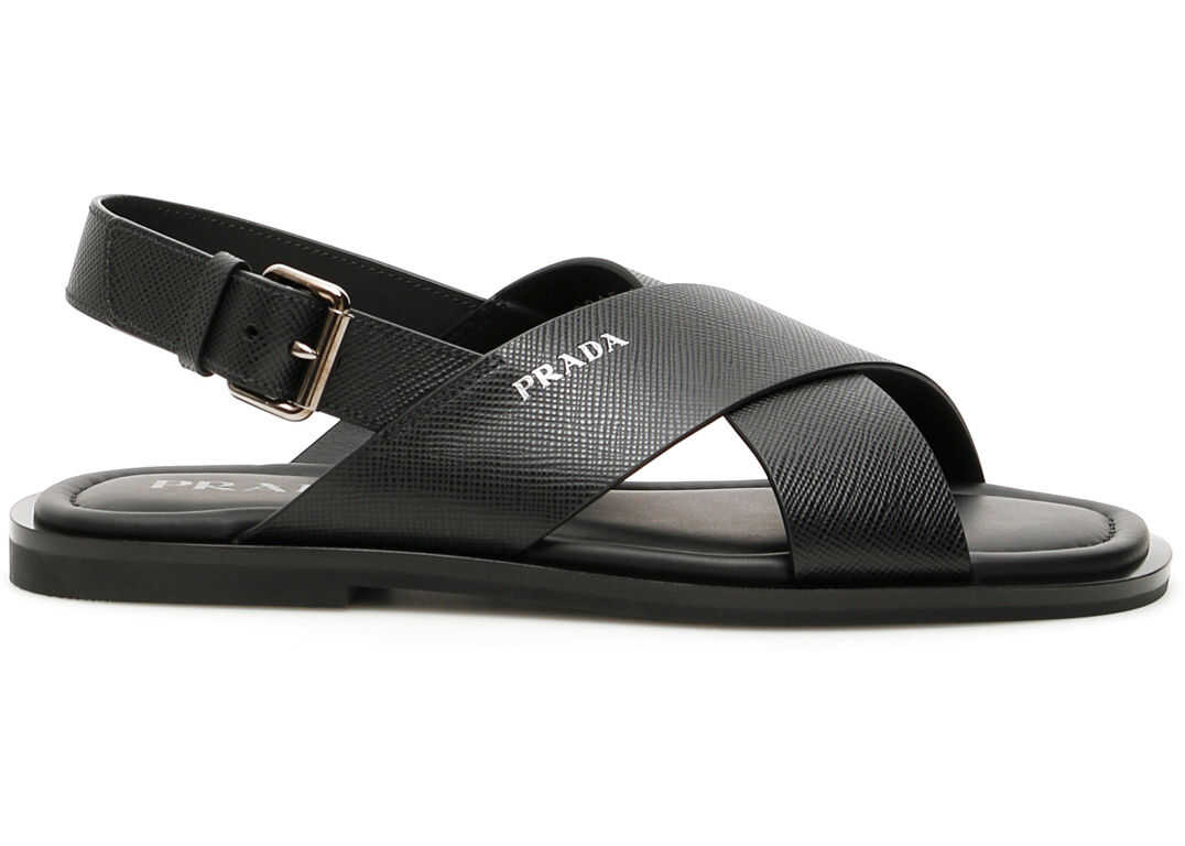 Prada Criss-Crossing Sandals NERO