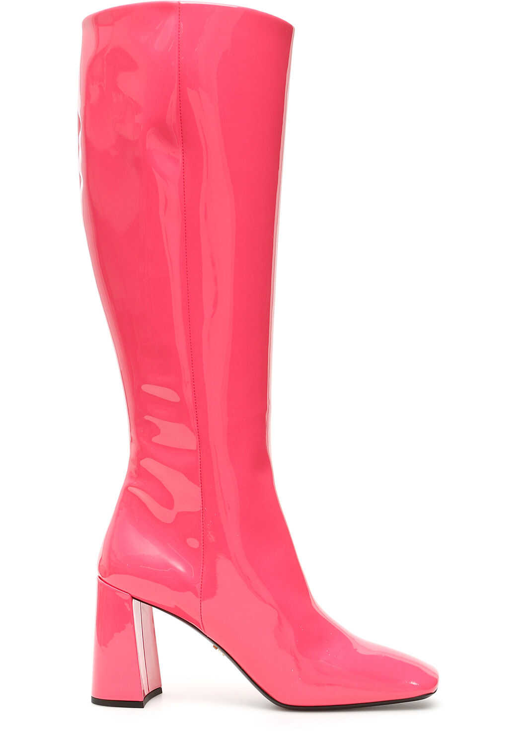 Prada Patent Booties FUXIA