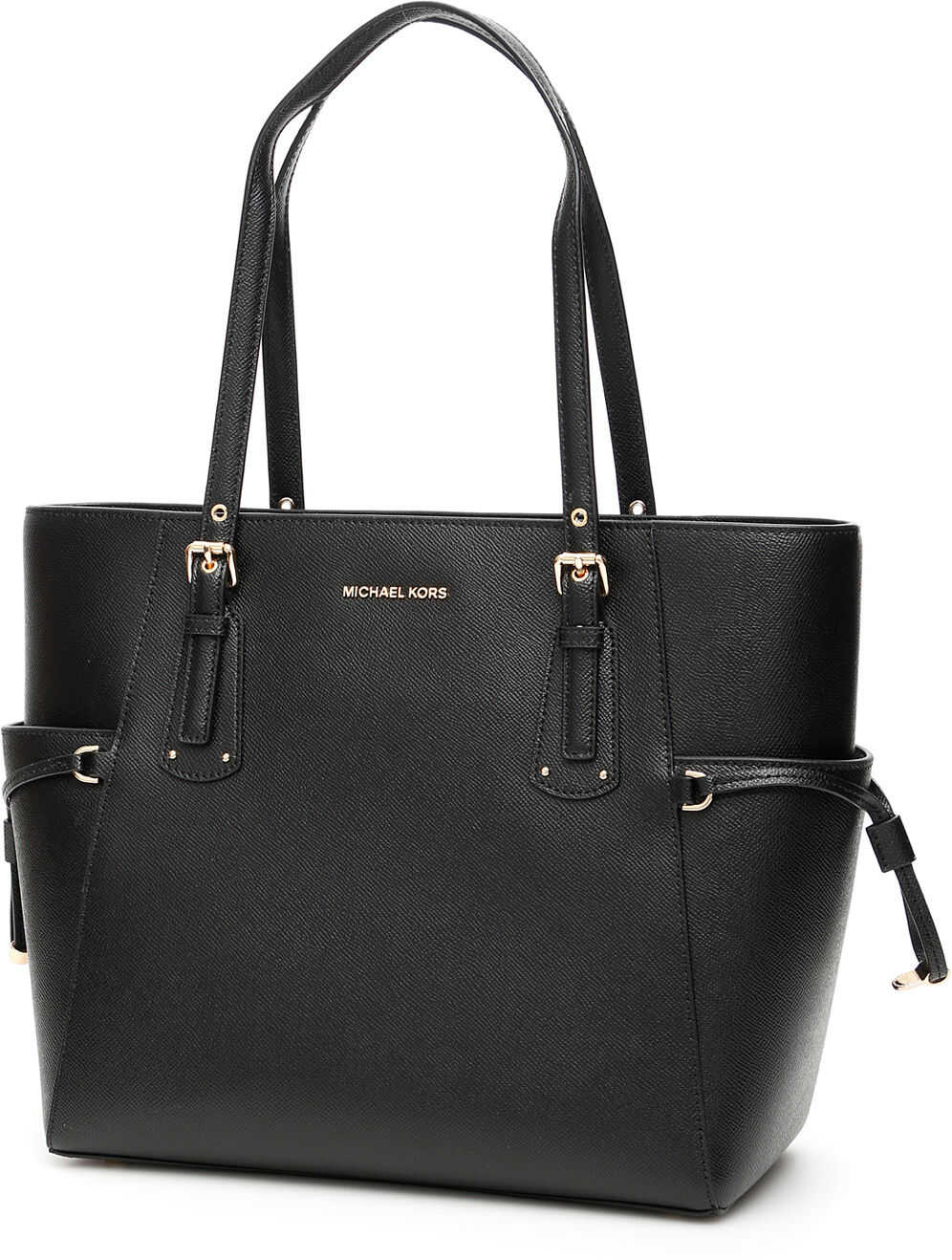 Michael Kors Voyager Leather Tote Bag BLACK