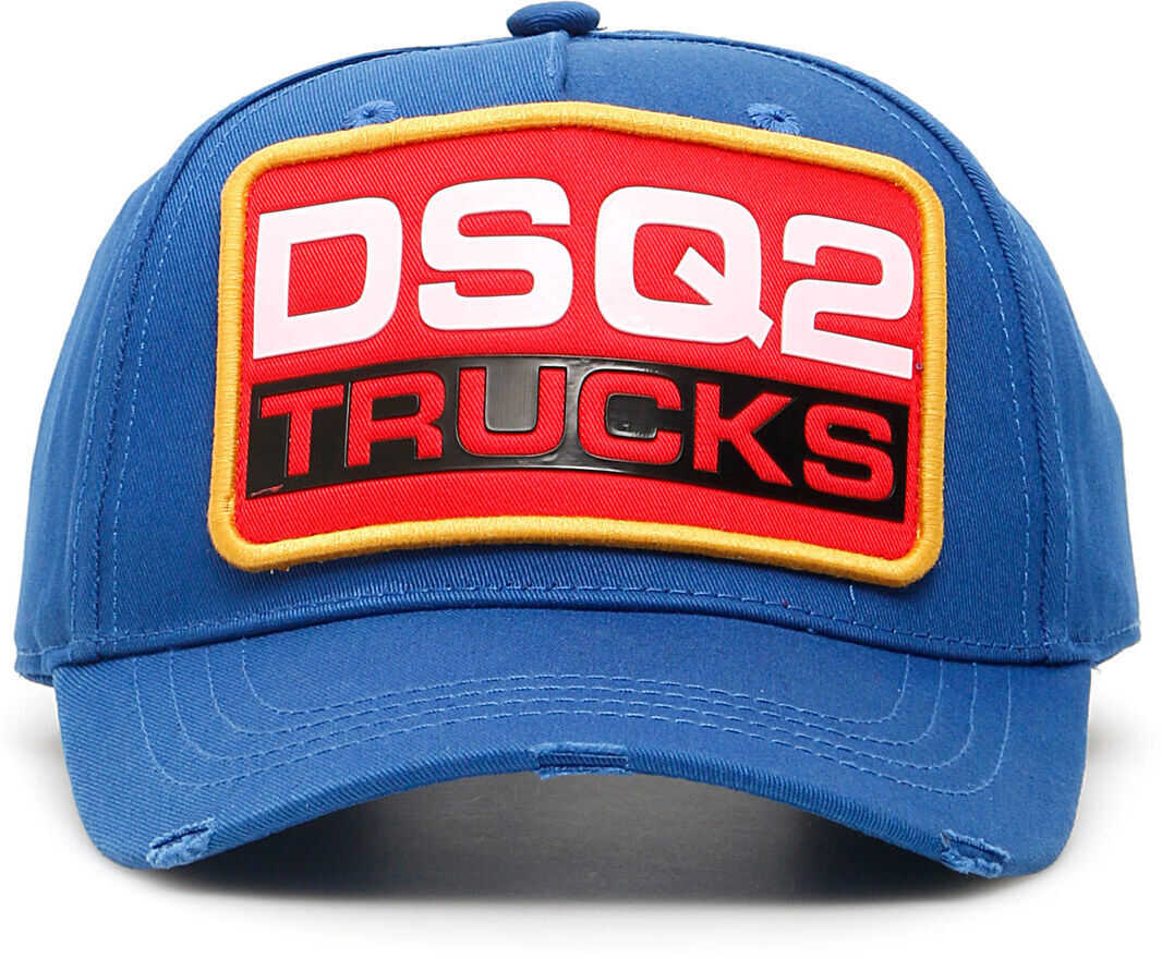 DSQUARED2 Trucks Logo Patch Baseball Cap BLUETTE