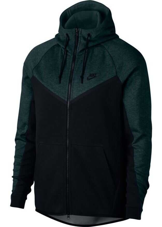 Nike Tech Fleece Windrunner* NEGRE/VERDE