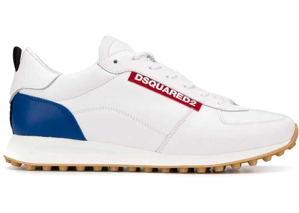 DSQUARED2 Leather Sneakers* WHITE