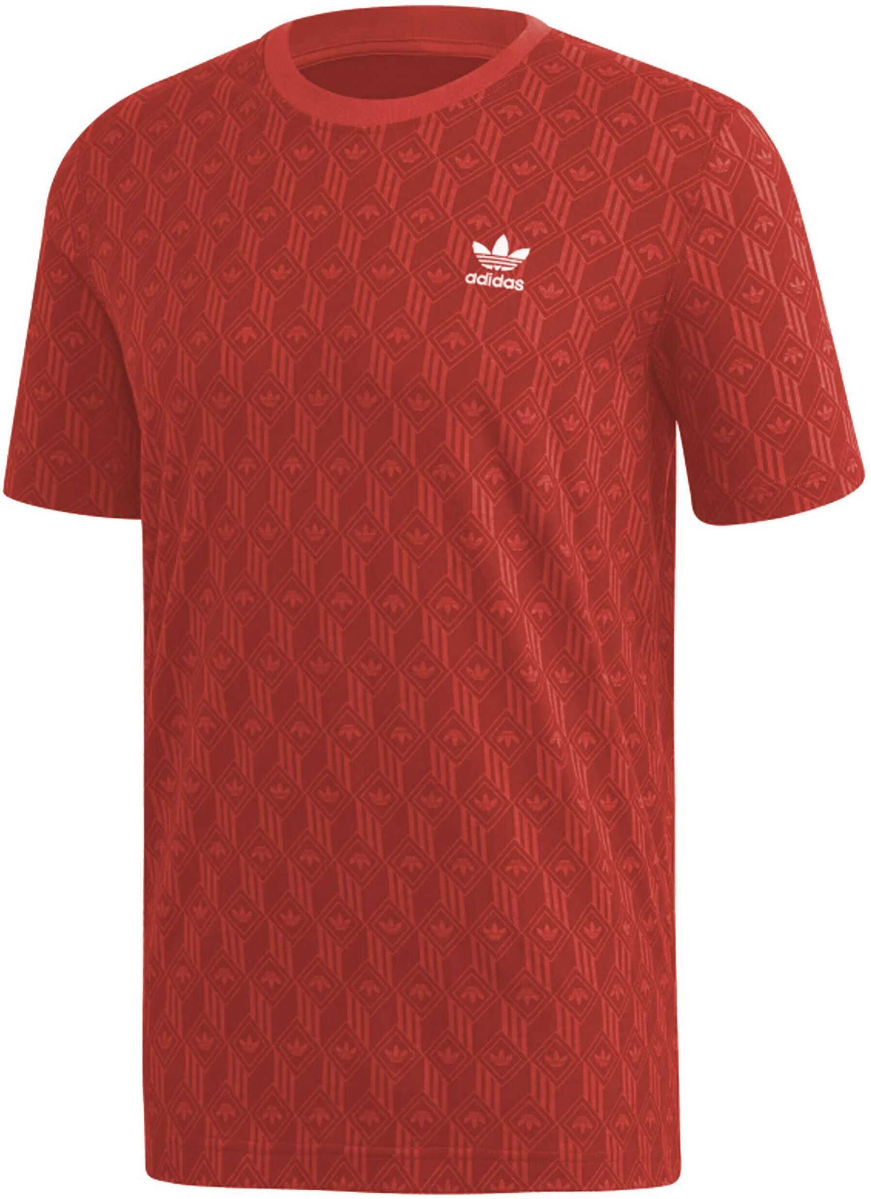 adidas Mono Aop Tee Rosu