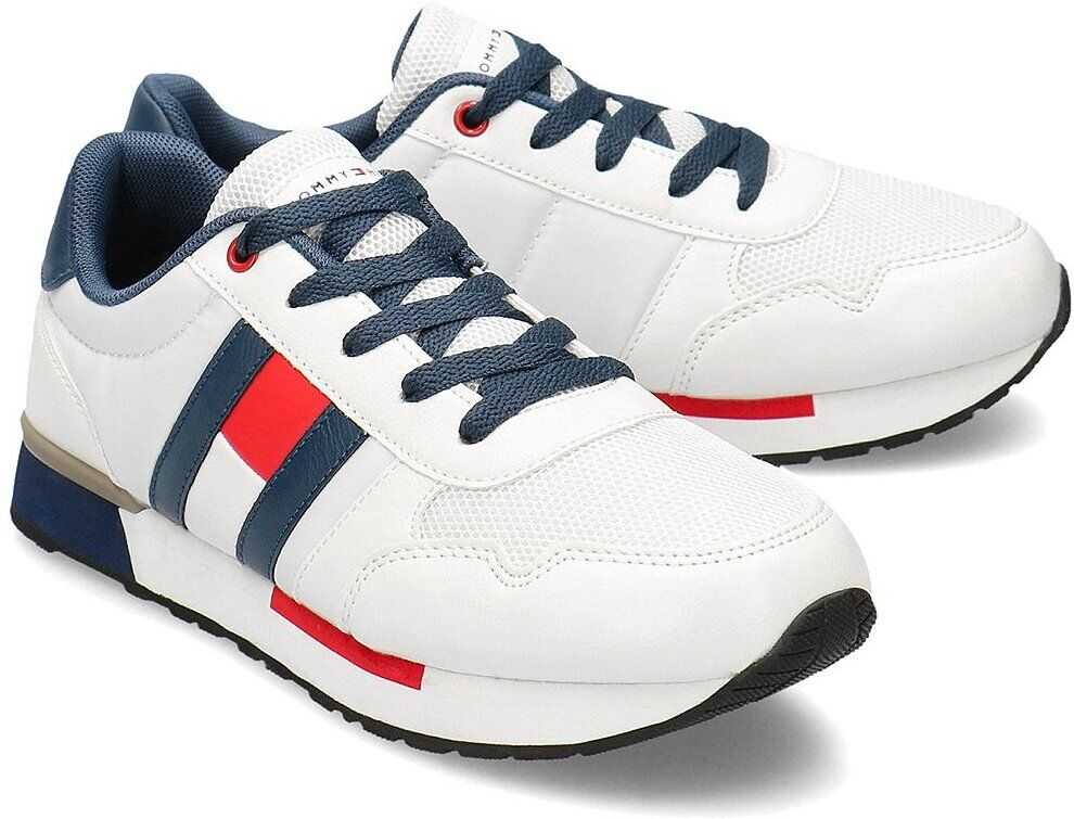 Tommy Hilfiger Low Cut Lace-Up Bia?y