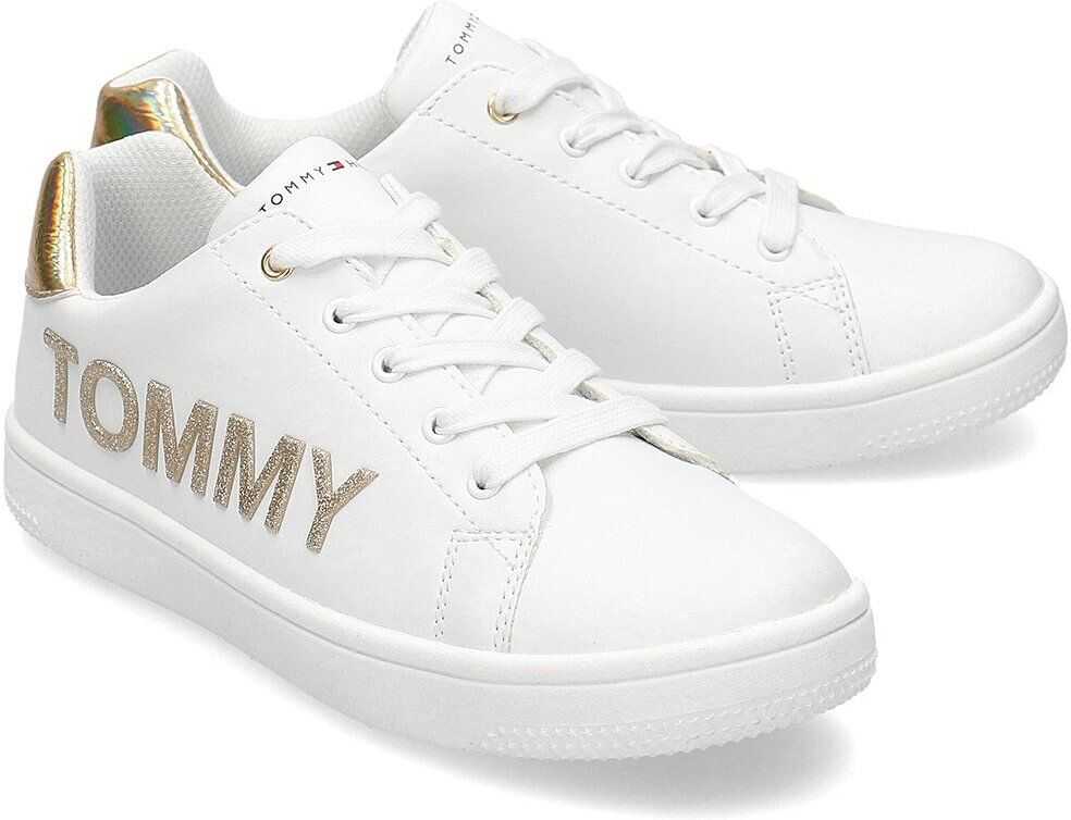 Tommy Hilfiger Low Cut Lace-Up Bia?y