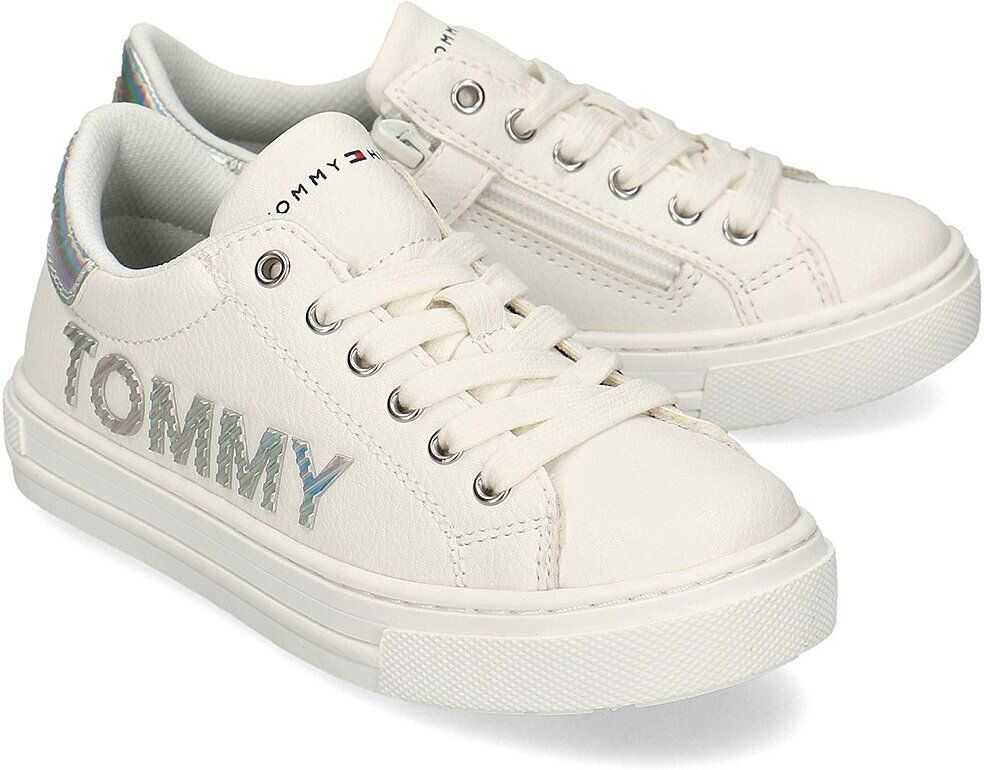 Tommy Hilfiger Low Cut Lace-Up Bia?y