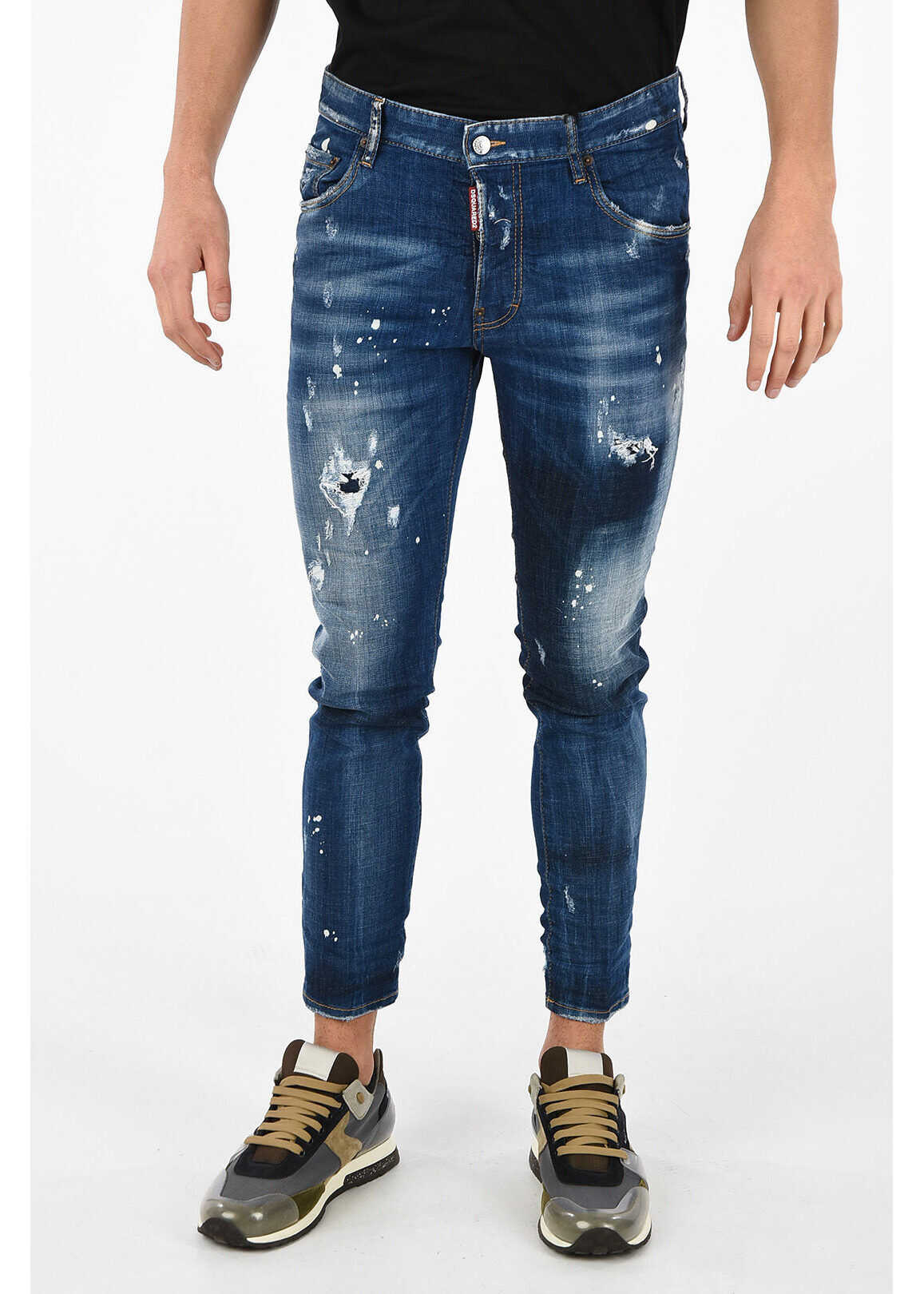 DSQUARED2 15 cm Denim Stonewashed SKATER Jeans* BLUE