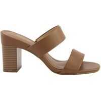 Sandale Michael Kors Glenda Leather Sandals In Camel Color