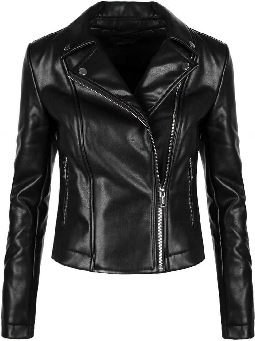 GUESS Biker Jacket W84L48S Czarny